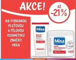 Globus Na vybranou pleťovou a tělovou kosmetiku značky Mixa nabídka