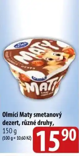 Bala OLMÍCI Maty smetanový dezert, různé druhy nabídka