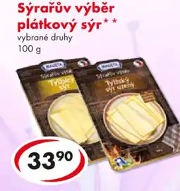 CBA Sýrařův výběr plátkový sýr nabídka