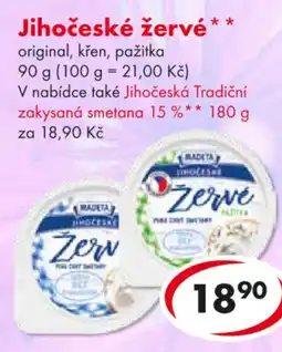 CBA MADETA Jihočeské žervé nabídka