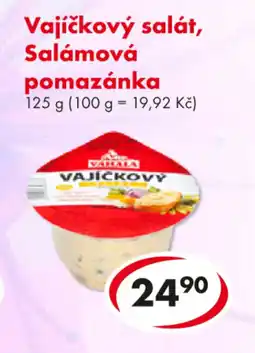 CBA Vajíčkový salát, Salámová pomazánka nabídka