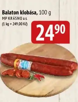 Bala Balaton klobása nabídka