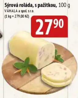 Bala Sýrová roláda, s pažitkou nabídka
