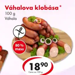 CBA Váhalova klobása nabídka