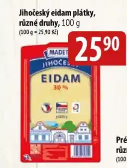 Bala Jihočeský eidam plátky, různé druhy nabídka