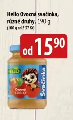 Bala HELLO Ovocná svačinka, různé druhy nabídka