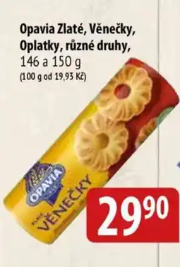 Bala OPAVIA Zlaté, věnečky, oplatky, různé druhy nabídka