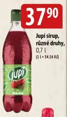 Bala JUPÍ Sirup, různé druhy nabídka