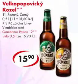 CBA Velkopopovický Kozel nabídka