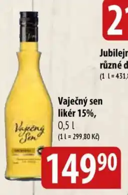 Bala VAJEČNÝ SEN Likér 15% nabídka