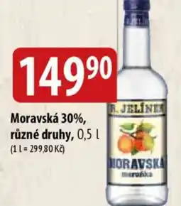 Bala Moravská 30%, různé druhy nabídka