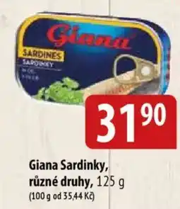 Bala GIANA Sardinky, různé druhy nabídka