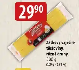 Bala ZÁTKOVY Vaječné těstoviny, různé druhy nabídka