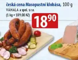Bala Česká cena masopustní klobása nabídka