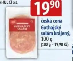 Bala Česká cena gothajský salám krájený nabídka