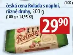 Bala Česká cena roláda s s náplní, různé druhy nabídka