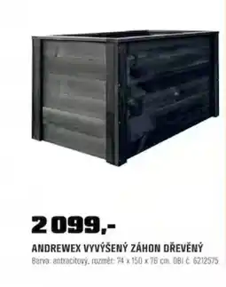 OBI Andrewex vyvýšený záhon dřevěný nabídka