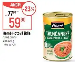 Globus Hamé Hotová jídla nabídka