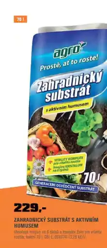 OBI Zahradnický substrát s aktivním humusem nabídka