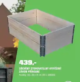 OBI Dřevěný stohovatelný vyvýšený záhon přírodní nabídka