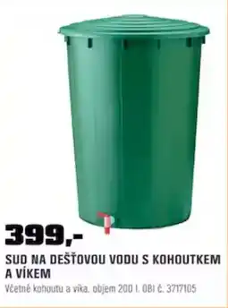 OBI Sud na dešťovou vodu s kohoutkem nabídka