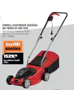 OBI Einhell elektrická sekačka na trávu GC-EM 1232 nabídka