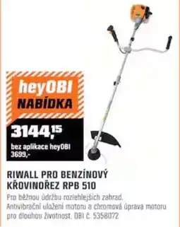 OBI Riwall pro benzínový křovinořez RPB 510 nabídka