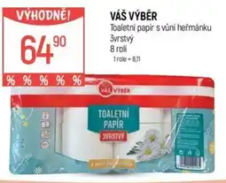 Globus VÁŠ VÝBĚR Toaletní papír s vůní heřmánku nabídka