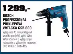 OBI BOSCH Professional příklepová vrtačka GSB 600 nabídka