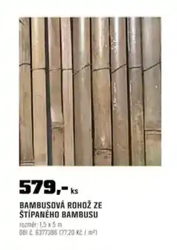 OBI Bambusová rohož ze štípaného bambusu nabídka