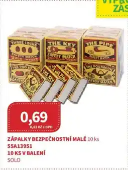 Kubík potraviny Zápalky bezpečnostní malé nabídka