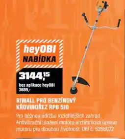 OBI Riwall pro benzínový křovinořez rpb 510 nabídka