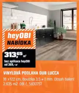 OBI Vinylová podlaha dub lucca nabídka