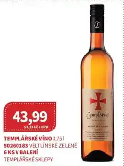 Kubík potraviny Templářské víno nabídka