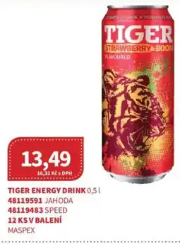 Kubík potraviny Tiger Energy drink nabídka