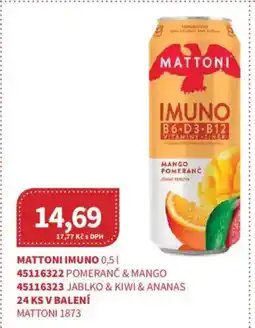 Kubík potraviny Mattoni Imuno nabídka