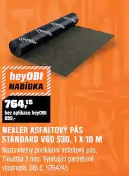 OBI Nexler asfaltový pás standard v60 S30, 1 x 10 m nabídka