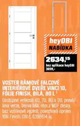 OBI Voster rámové falcové fólie finish, bila, 80 l' nabídka