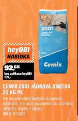 OBI Cemix 2001 jádrová omítka nabídka
