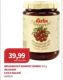 Kubík potraviny Brusinkový kompot Darbo nabídka