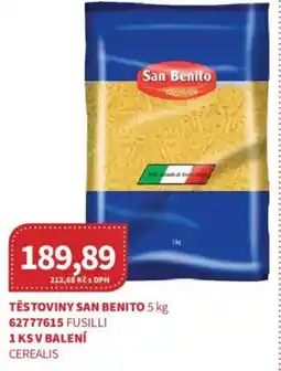 Kubík potraviny Těstoviny San Benito nabídka