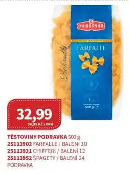 Kubík potraviny Těstoviny Podravka nabídka