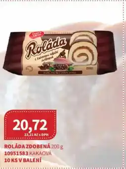 Kubík potraviny Roláda zdobená nabídka