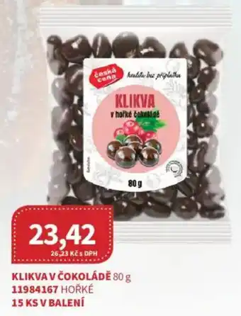 Kubík potraviny Klikva v čokoládě nabídka