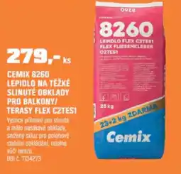 OBI CEMIX 8260 lepidlo na těžké slinuté obklady pro balkony/ terasy flex CZTES1 nabídka