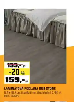OBI Laminátová podlaha dub stone nabídka