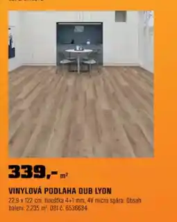 OBI Vinylová podlaha dub lyon nabídka