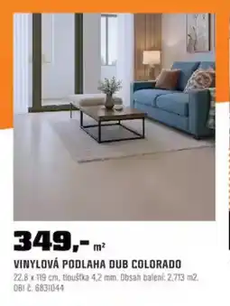 OBI Vinylová podlaha dub colorado nabídka