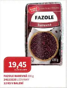 Kubík potraviny Fazole barevná nabídka