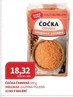 Kubík potraviny Čočka červená nabídka